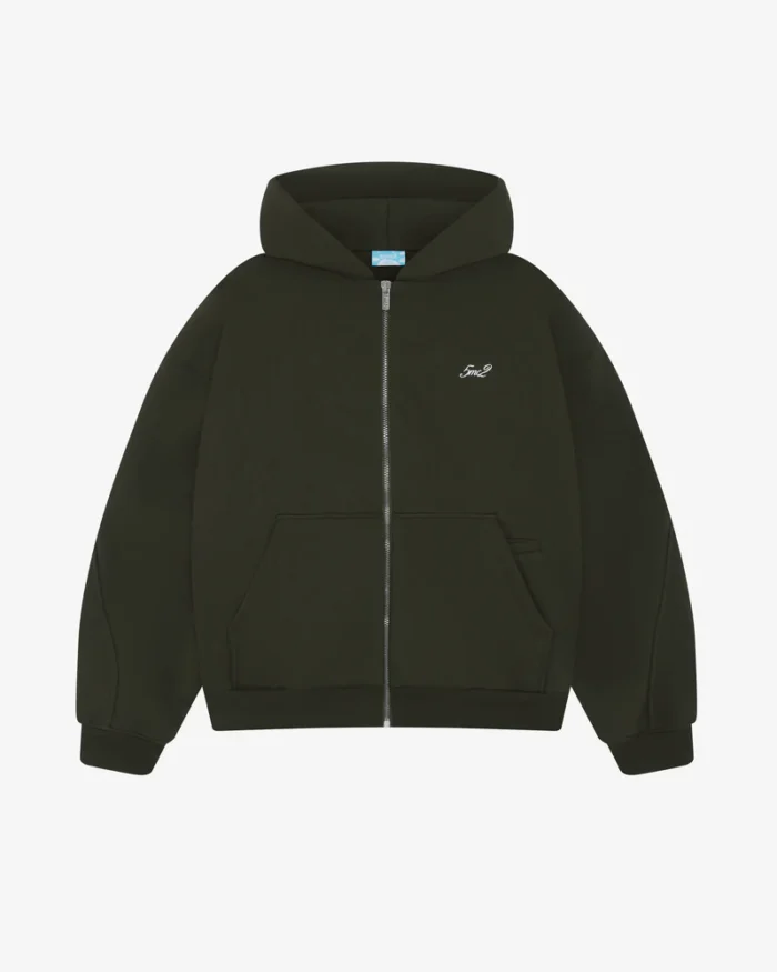 Forest Green Zip Hoodie